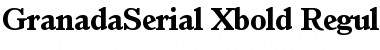 GranadaSerial-Xbold Regular Font