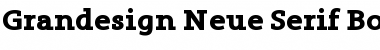 Grandesign Neue Serif Bold Font