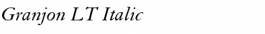 Granjon LT Italic Font