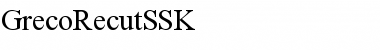 GrecoRecutSSK Regular Font