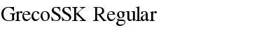 GrecoSSK Regular Font