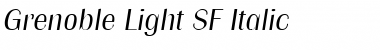 Grenoble Light SF Italic Font