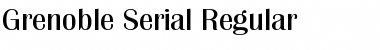 Grenoble-Serial Regular Font