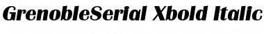 Download GrenobleSerial-Xbold Font