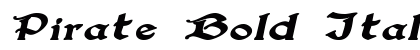 Pirate Bold Italic Preview