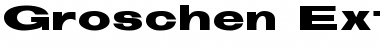 Groschen Extra Extended Regular Font