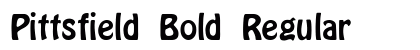 Pittsfield Bold Regular preview