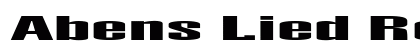 Abens Lied Regular