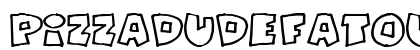 PizzaDudeFatOutline Regular preview