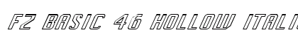 FZ BASIC 46 HOLLOW ITALIC Normal preview
