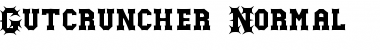 Gutcruncher Normal Font