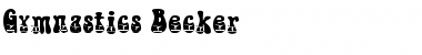 Gymnastics Becker Normal Font