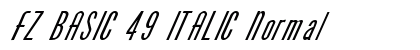 FZ BASIC 49 ITALIC Normal preview