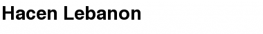 Hacen Lebanon Regular Font