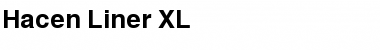 Hacen Liner XL Regular Font
