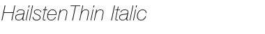 Download HailstenThin Font