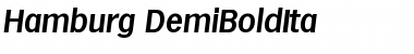 Download Hamburg-DemiBoldIta Font