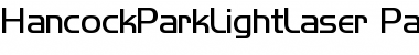 Download HancockParkLightLaser Font