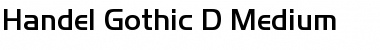 Handel Gothic D Medium Font