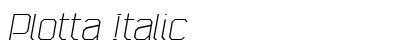Plotta Italic Preview