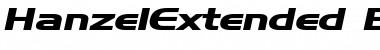 HanzelExtended BoldItalic Font