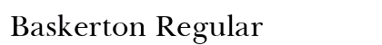 Baskerton Regular preview
