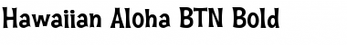 Hawaiian Aloha BTN Bold Font