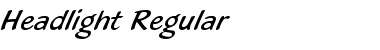 Headlight Regular Font