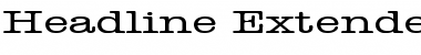 Download Headline Extended Font
