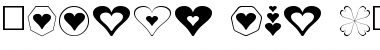 Hearts for 3D FX Normal Font