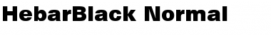 HebarBlack Normal Font