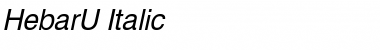 HebarU Italic Font