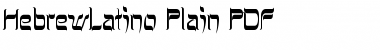 Download HebrewLatino Plain Font
