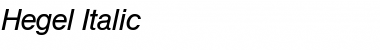 Download Hegel Font