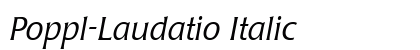 Poppl-Laudatio Italic Preview