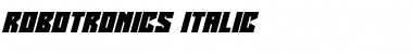 Robotronics Italic Font