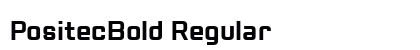 PositecBold Regular preview