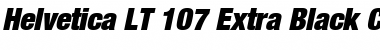 Download HelveticaNeue LT 107 XBlkCn Font