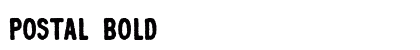 Postal Bold preview