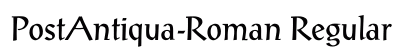 PostAntiqua-Roman Regular preview