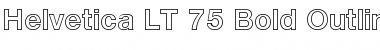 Download HelveticaNeue LT 75 BdOutline Font