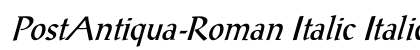 PostAntiqua-Roman Italic Italic