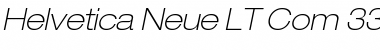 Helvetica Neue LT Com 33 Thin Extended Oblique Font