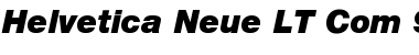 Helvetica Neue LT Com 96 Black Italic Font