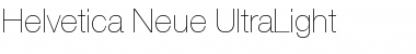 Helvetica Neue UltraLight Font