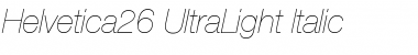 Download Helvetica26-UltraLight Font