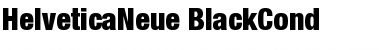 HelveticaNeue BlackCond Font