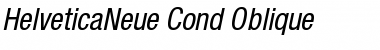 HelveticaNeue Cond Oblique Font