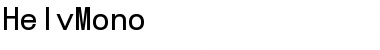 HelvMono Normal Font HelvMono Normal Font