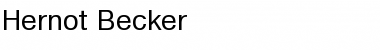 Hernot Becker Normal Font